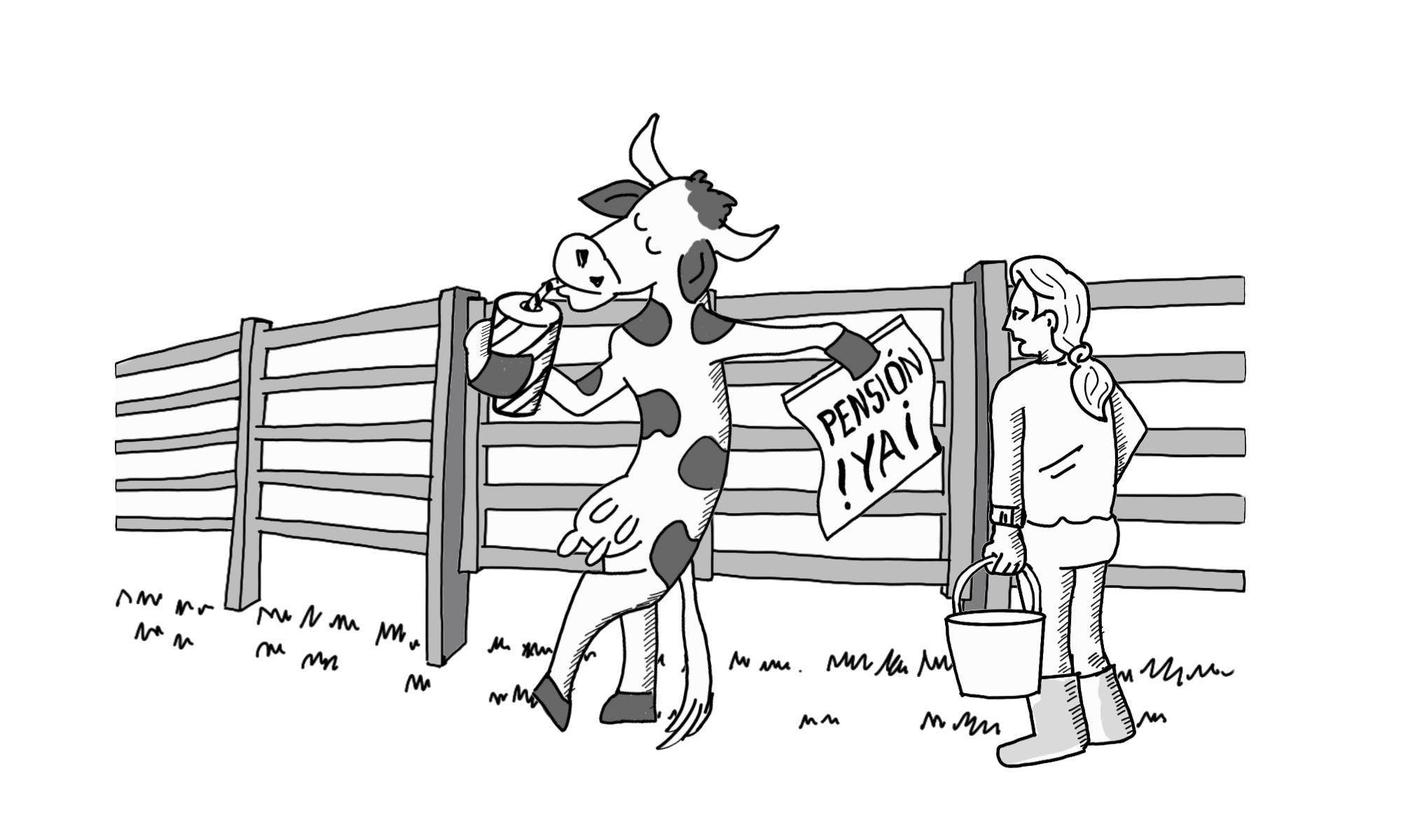 Cuando las vacas dejan de dar leche